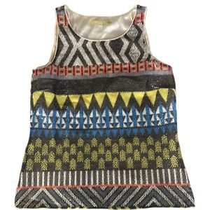 Gianni Bini Lined Sequined Tank Size X Small